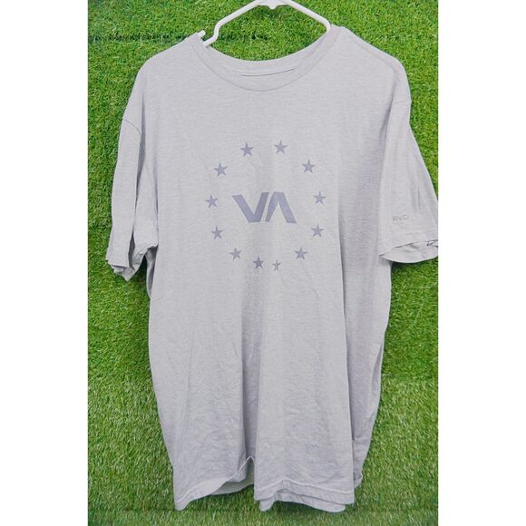 RVCA - VA Sport - Gray Stars T Shirt - Men's Size XXL - Picture 1 of 5